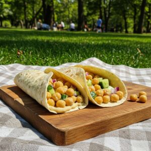 Chickpea Salad Wraps