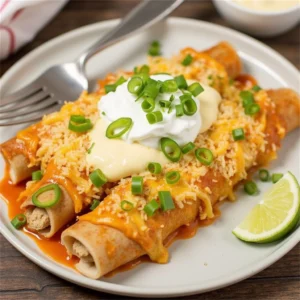 Creamy Mississippi Chicken Enchiladas