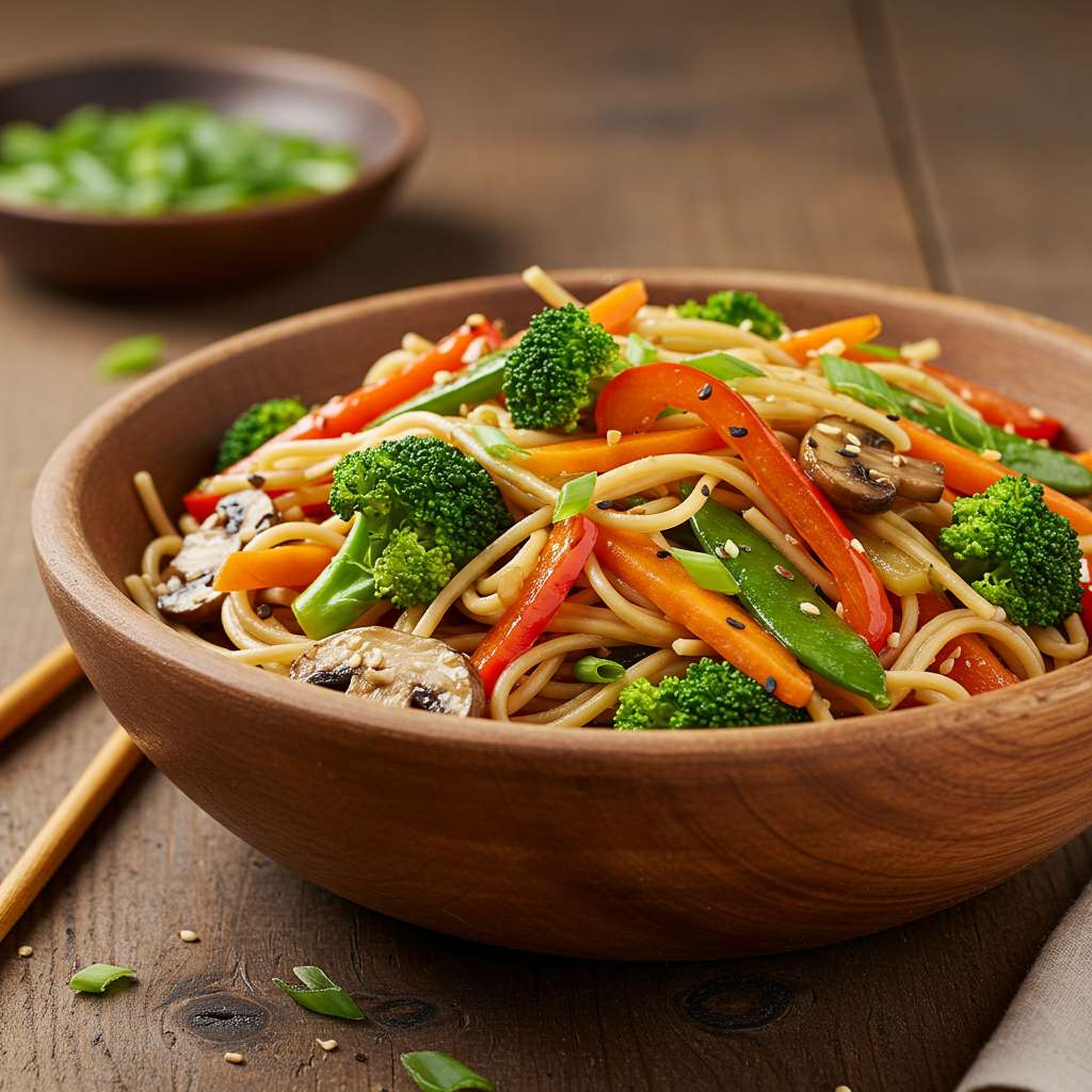 Vegetable Stir-Fry with Noodles