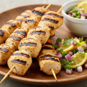 Chicken Skewers With Meyer Lemon Salsa