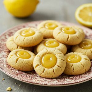 Olive Oil Thumbprints With Lemon Curd