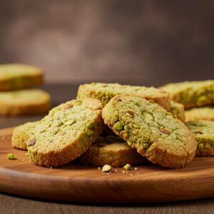 Pistachio Shortbread Cookies