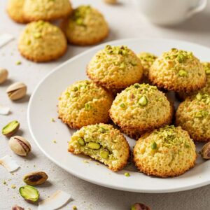 Pistachio and Coconut Macaroons