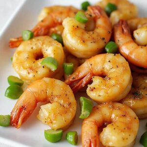 Simple Pan Fried Garlic Shrimp