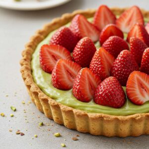 Strawberry Pistachio Tart