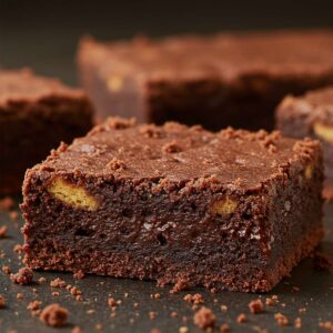 Fudgy Cake Crumb Brownies